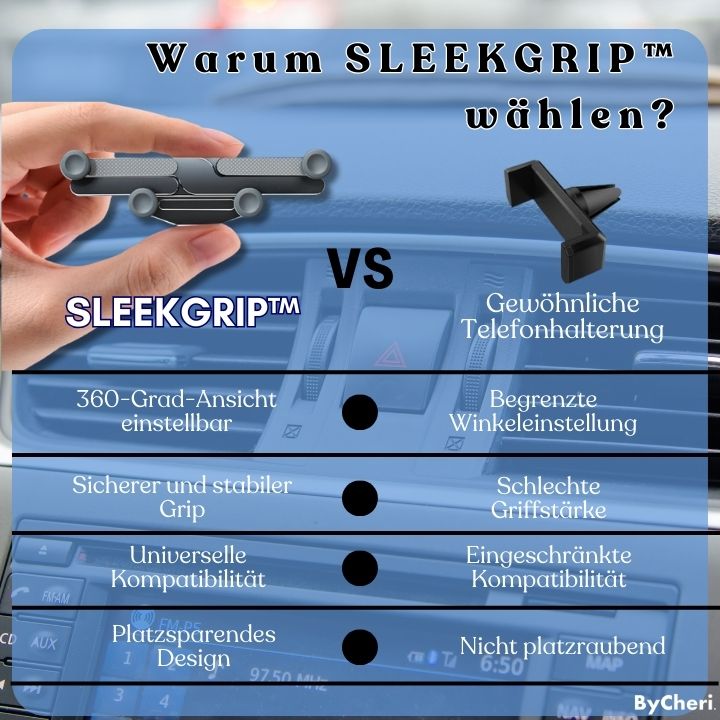 SleekGrip™ - Machen Sie Ihre Fahrerfahrung sicherer und bequemer!