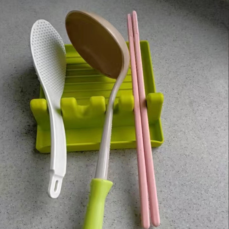 NeatChef™ Silikon Utensilienablage mit Tropfkissen