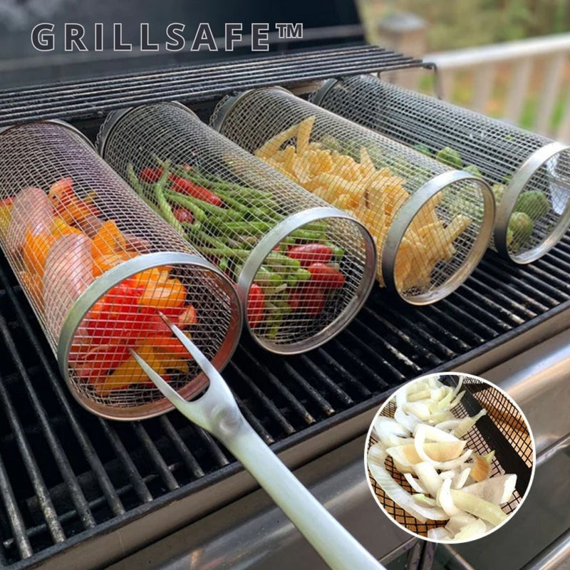 GrillSafe™ - Edelstahl-Grillkorb - ByCheri