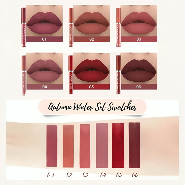 50% RABATT TEMPORÄR | VelvetKiss™ | Matte Flüssig-Lippenstift-Kit