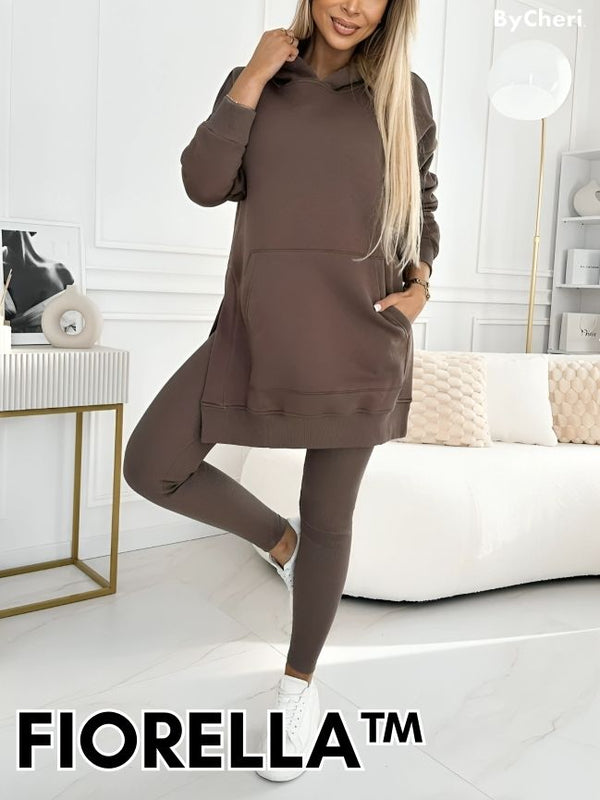 50% RABATT TEMPORÄR | Fiorella™ | Schicker Kapuzenpulli & Leggings 2-teiliges Set