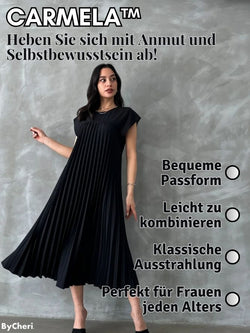 Carmela™ | Ärmelloses, plissiertes, einfarbiges Kleid |  50% RABATT TEMPORÄR