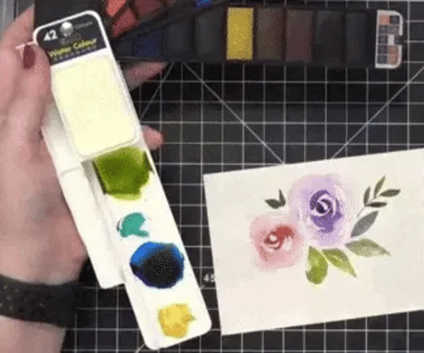 Kompaktes Aquarell-Reiseset