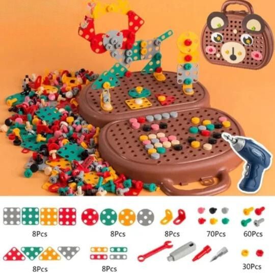 DrillKids™ | 3D-Elektrobohrer-Set für Kinder