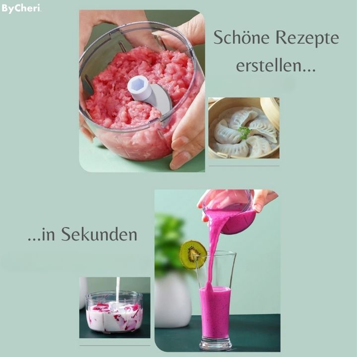 EasyShred™ - Lebensmittel in 20 Sekunden oder weniger zubereiten!