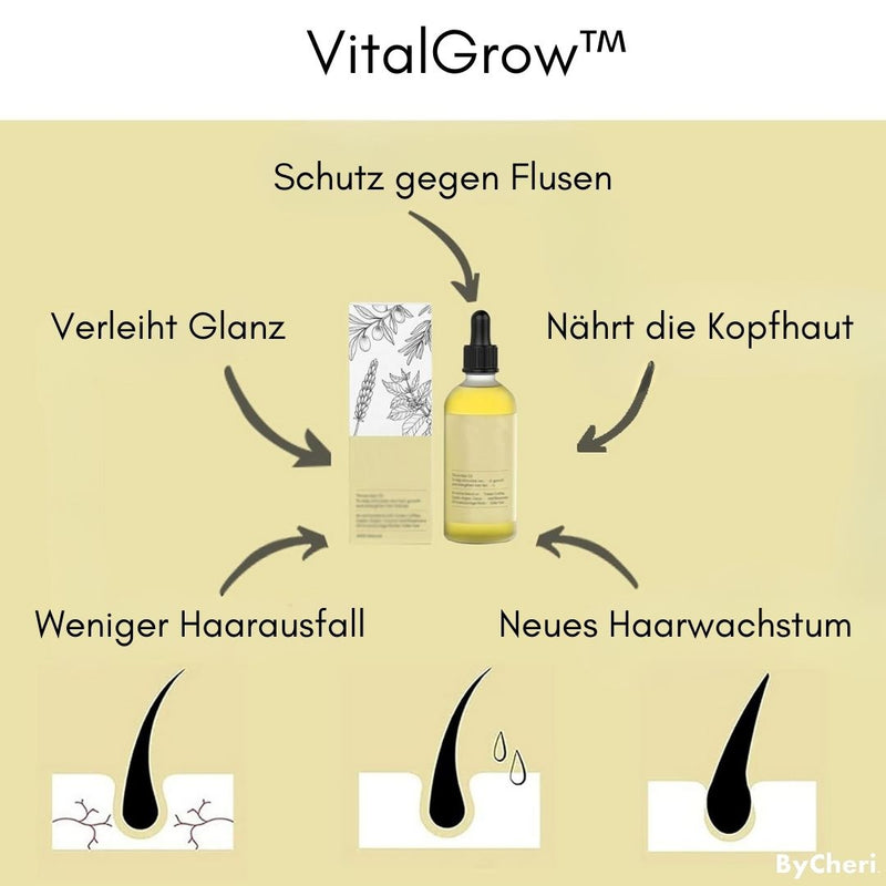 VitalGrow™ |  Ihre natürliche Ölbehandlung für Haarwachstum | 50% RABATT