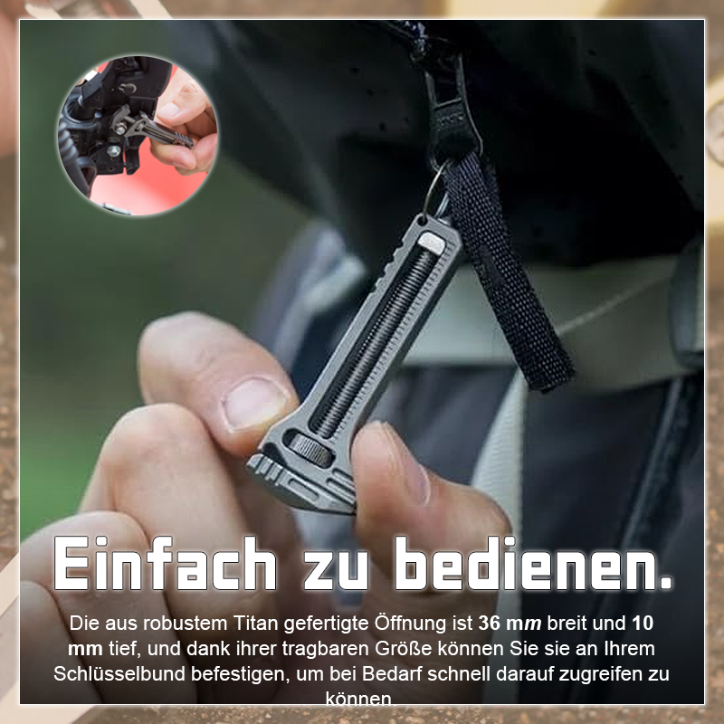 Pocket Titan Pro™ | Schlüsselanhänger Werkzeug