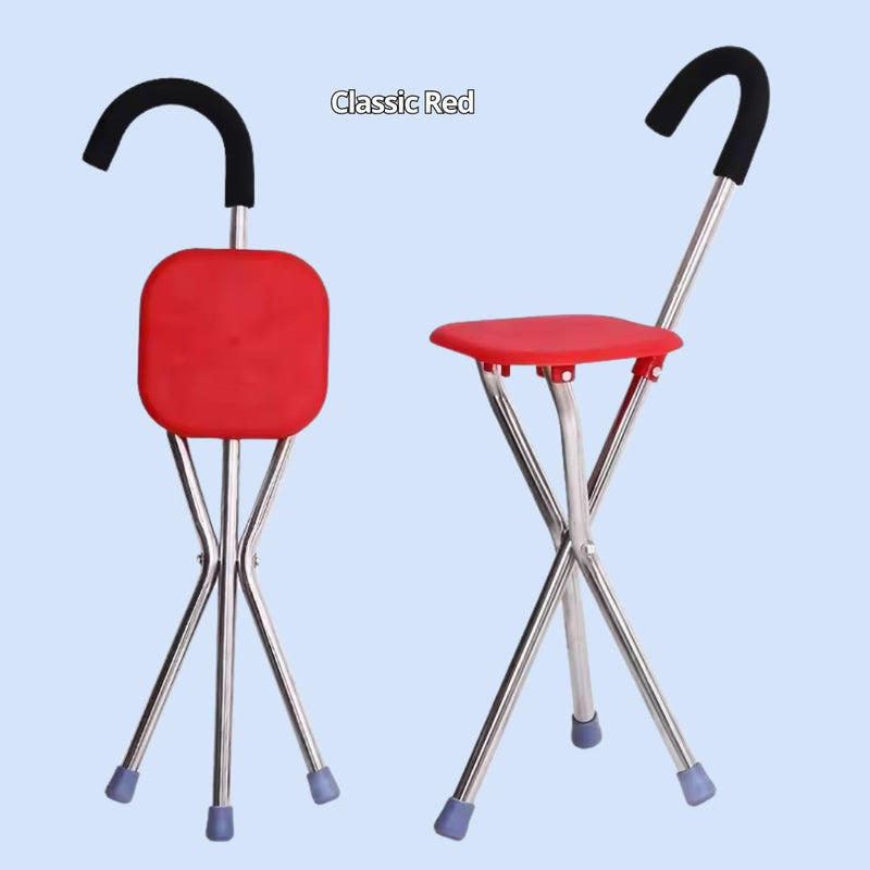 CrutchSeat™ | Klappbarer Krückenhocker für Ältere