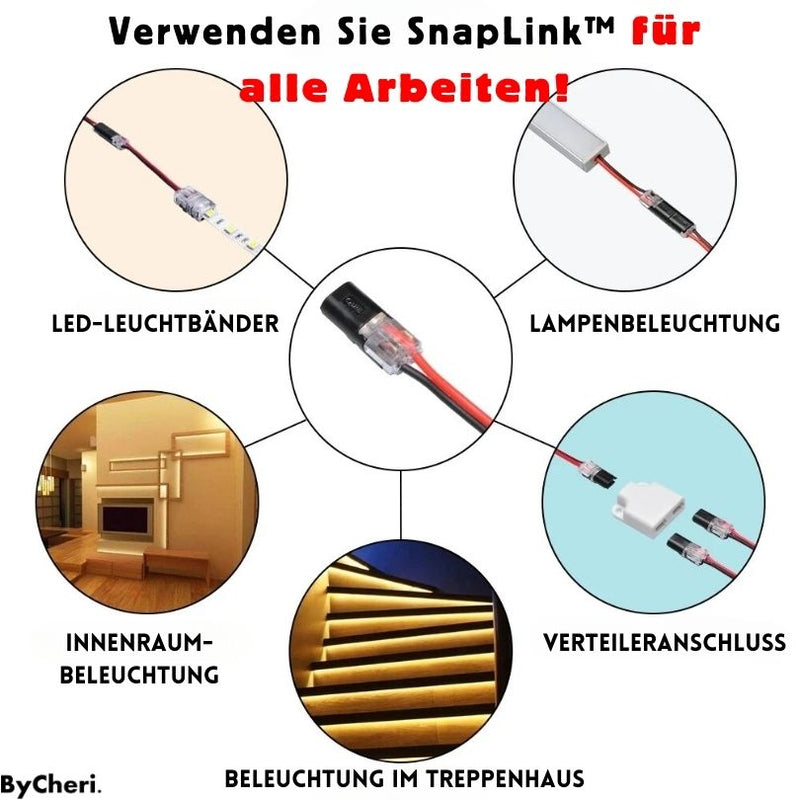 SnapLink™ - Verbinden Sie Kabel innerhalb von 10 Sekunden!