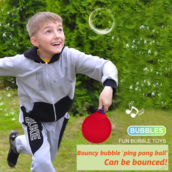 BubbleBounce™ | Kreatives Tischtennisschlägerset für Seifenblasen