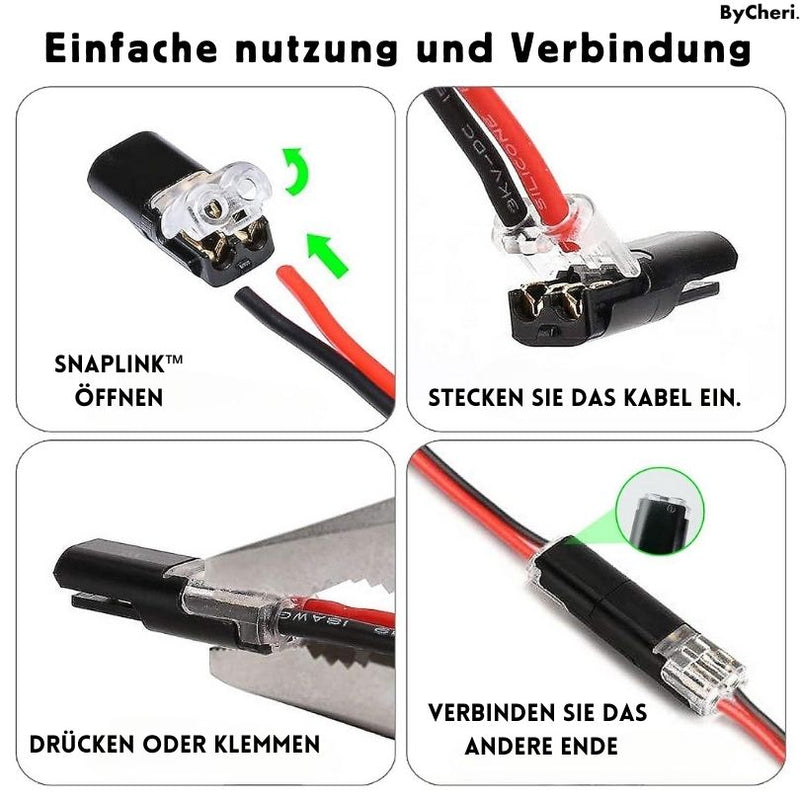 SnapLink™ - Verbinden Sie Kabel innerhalb von 10 Sekunden!