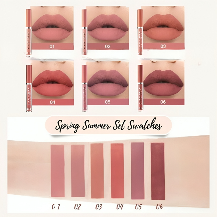 50% RABATT TEMPORÄR | VelvetKiss™ | Matte Flüssig-Lippenstift-Kit