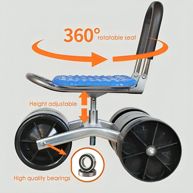 SpinnySeat™ | 360° Ergonomischer Gartenhocker