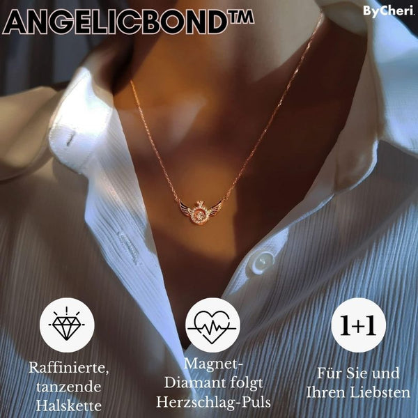 AngelicBond™ | 2-in-1 Magnetisches Herz & Engelsflügel Halskette