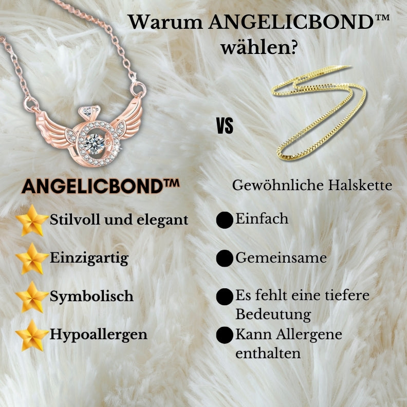 AngelicBond™ | 2-in-1 Magnetisches Herz & Engelsflügel Halskette