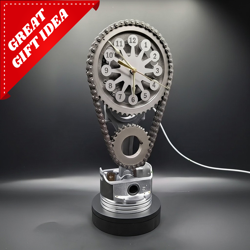 50% RABATT TEMPORÄR | TimeForge™ | Drehende Metall-Zahnraduhr