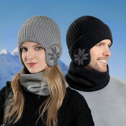 WinterShield™ | Winter Beanie-Schal-Set