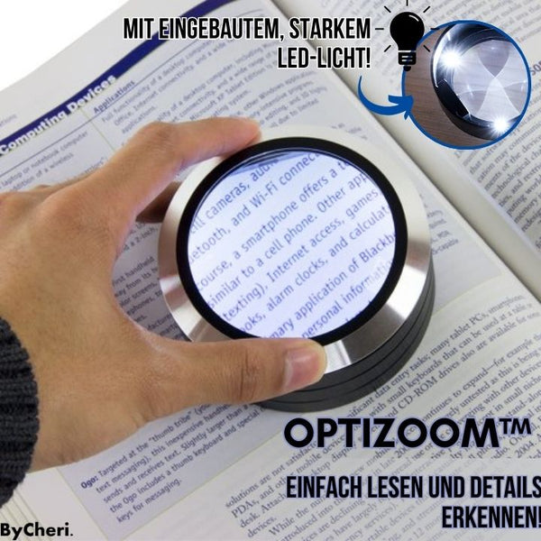 OptiZoom™ - Lesen Sie auch die kleinsten Details!