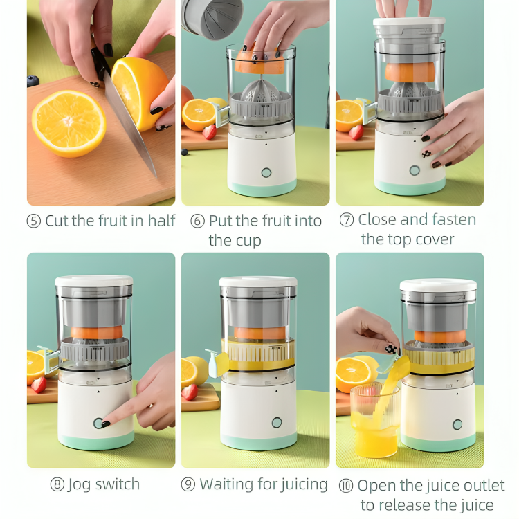 JuiceJet™ | Verwandeln Sie Früchte in frischen Saft - mühelos!