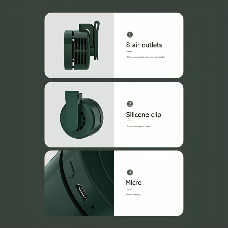 1 + 1 GRATIS HEUTE | BreezeClip™ | Ihre tragbare Lösung für sofortige Kühlung!