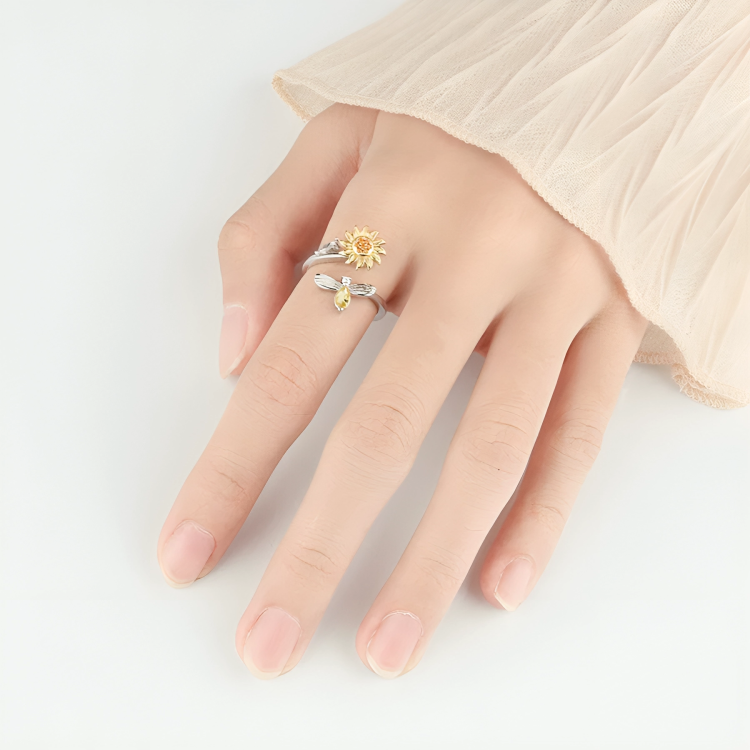 CalmingBloom™ | Sonnenblume rotierender Anti-Angst-Ring