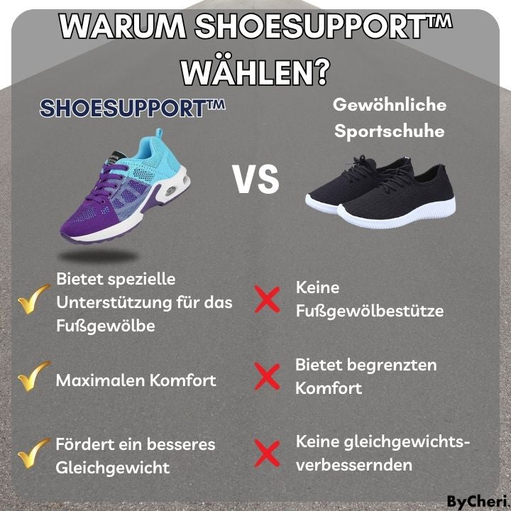 ShoeSupport™ - Schmerzfrei in anstrengenden Aktivitäten aktiv sein!