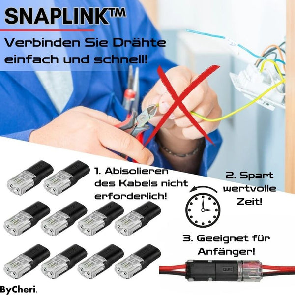 SnapLink™ - Verbinden Sie Kabel innerhalb von 10 Sekunden!