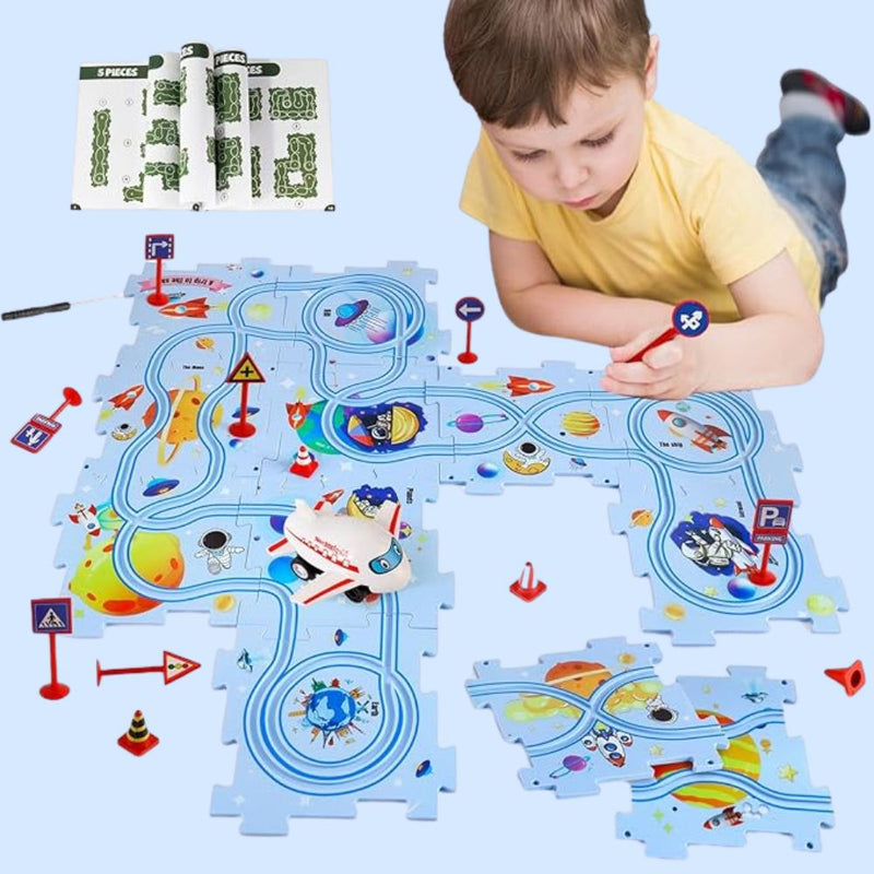 50% RABATT TEMPORÄR | TrackTastic™ | Kinder-Puzzle-Auto-Schienen-Set