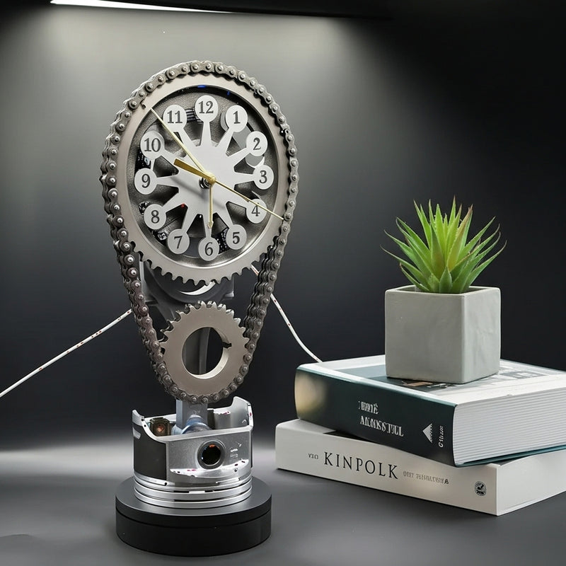 50% RABATT TEMPORÄR | TimeForge™ | Drehende Metall-Zahnraduhr