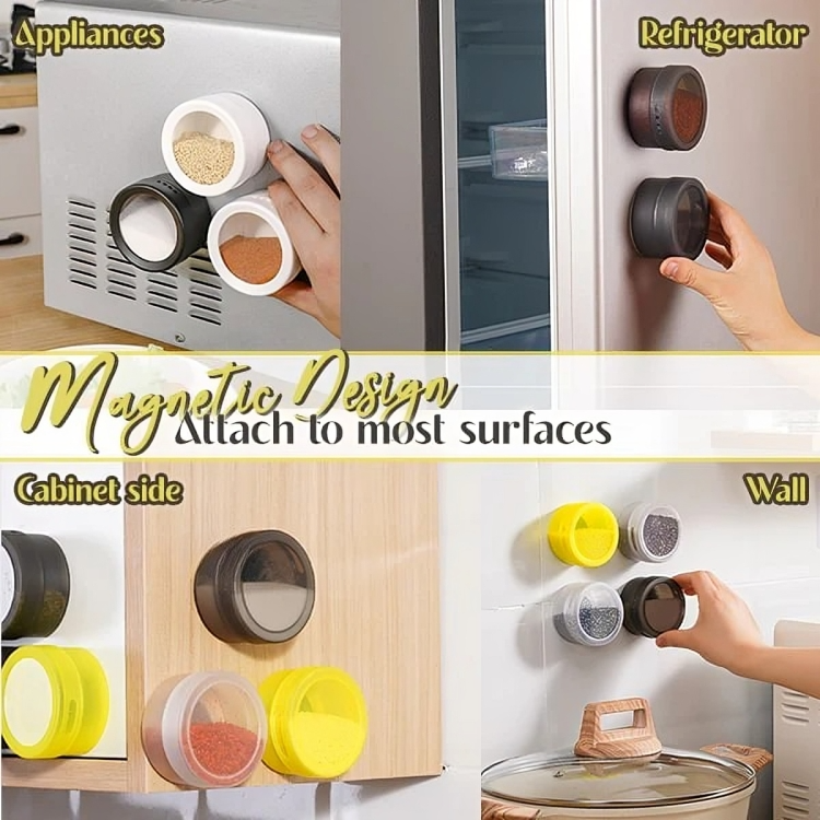 MagSpice™ | Platzsparende Magnetdosen für schnellen Zugriff auf Gewürze!