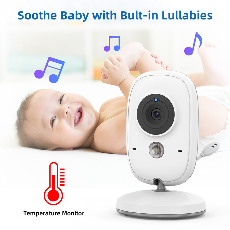 CradleView™ | Drahtloses Babyphone mit LCD-Display und 2-Wege-Audiogespräch