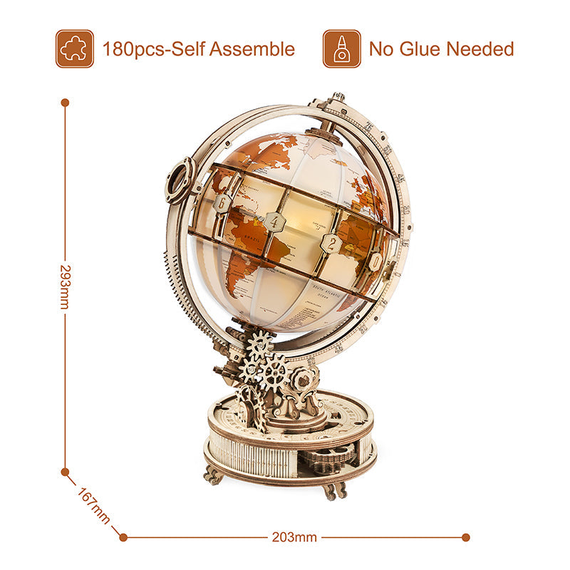 IllumiGlobe™ | Leuchtender 3D Globus Puzzle-Lampe