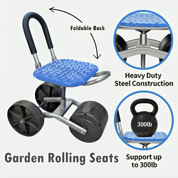 SpinnySeat™ | 360° Ergonomischer Gartenhocker