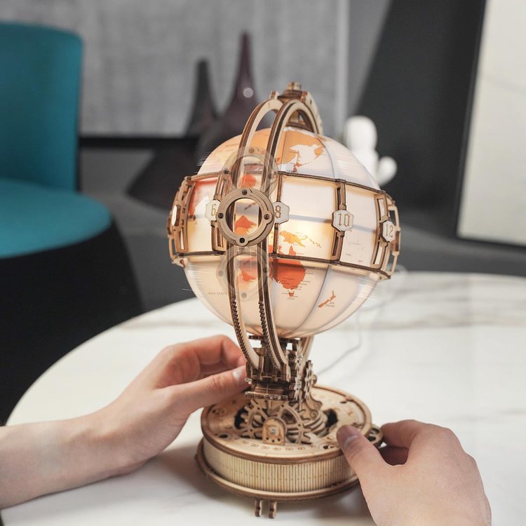 IllumiGlobe™ | Leuchtender 3D Globus Puzzle-Lampe