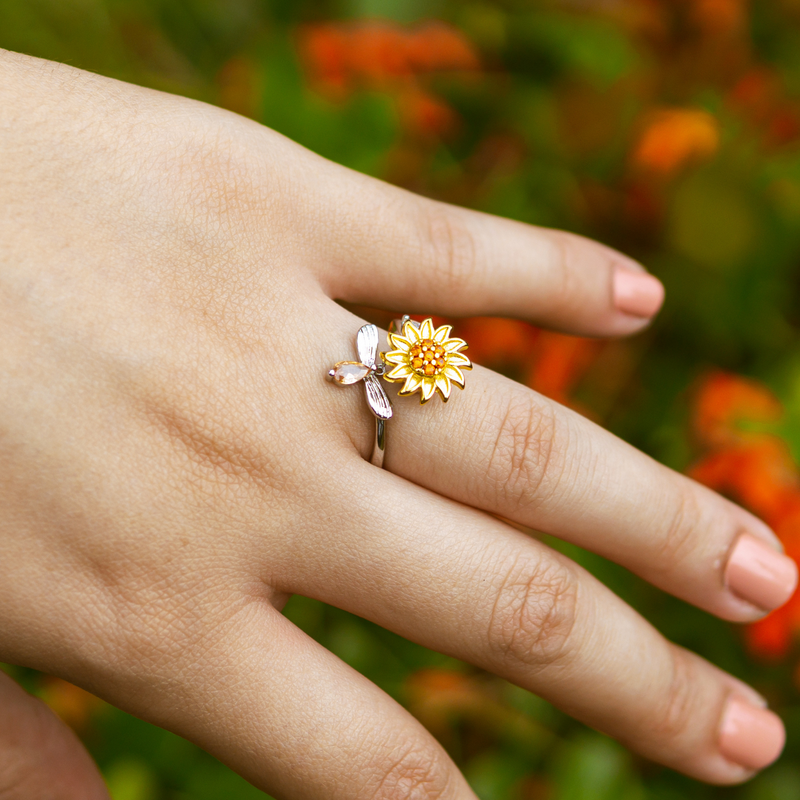 CalmingBloom™ | Sonnenblume rotierender Anti-Angst-Ring