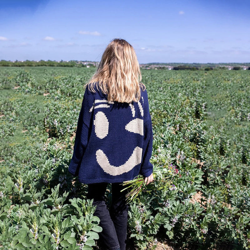 CozyJoy™ | Heiterer Smiley-Pullover in Übergröße