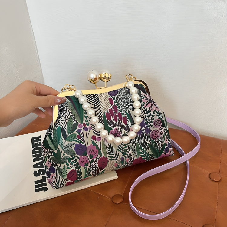 FleurLuxe™ | Vintage Blume Stickerei Handtasche