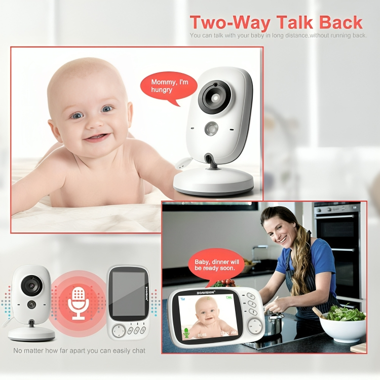 50% RABATT TEMPORÄR | CradleView™ | Drahtloses Babyphone mit LCD-Display und 2-Wege-Audiogespräch