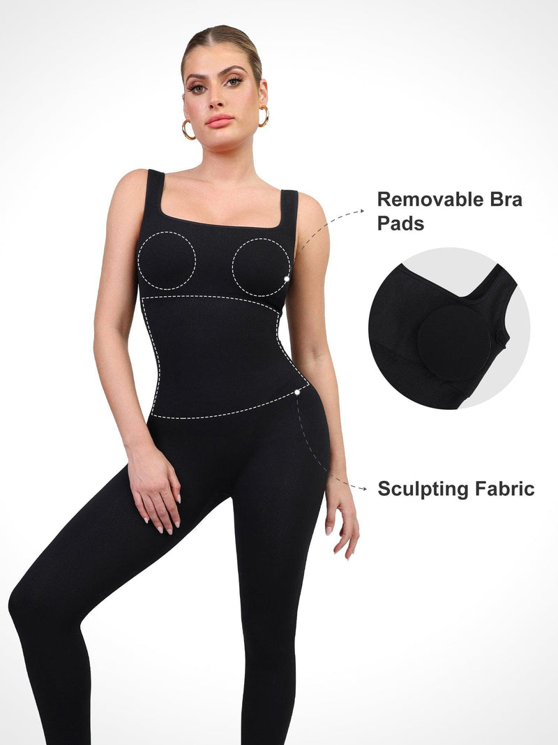 50% RABATT TEMPORÄR | SculptFit™ | Nahtloser Shapewear Sport-Jumpsuit