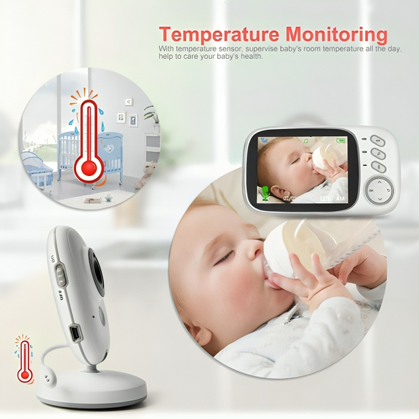 50% RABATT TEMPORÄR | CradleView™ | Drahtloses Babyphone mit LCD-Display und 2-Wege-Audiogespräch