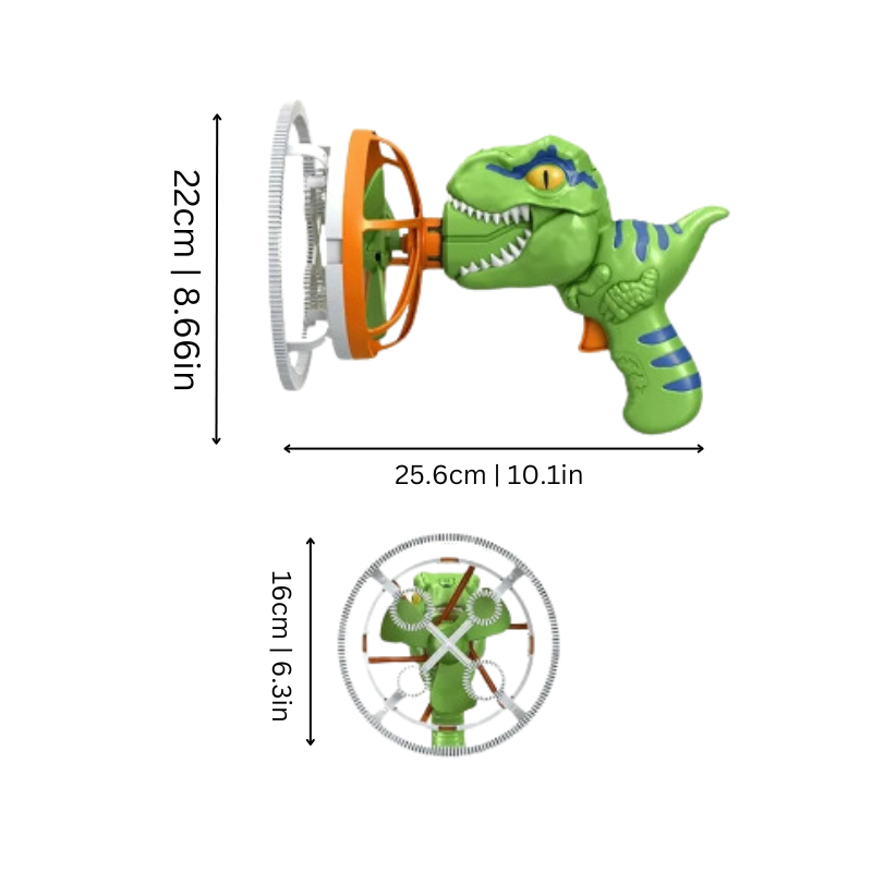 BubbleZilla™ | Dinosaurier Elektrische Seifenblasenpistole