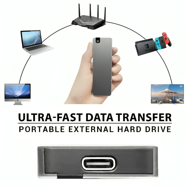 BlitzSpeed™ | Tragbare mini externe Festplatte