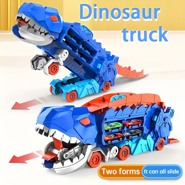 50% RABATT TEMPORÄR | RacerRex™ | Dinosaurier- Transport-LKW mit klappbarer Rutsche