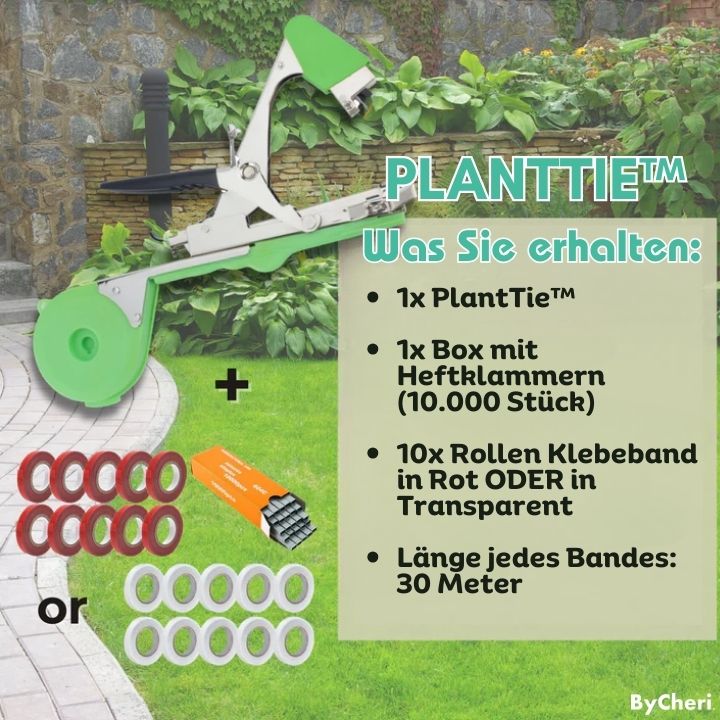 PlantTie™ | Binden Sie Ihre Pflanzen in Sekundenschnelle sicher fest!