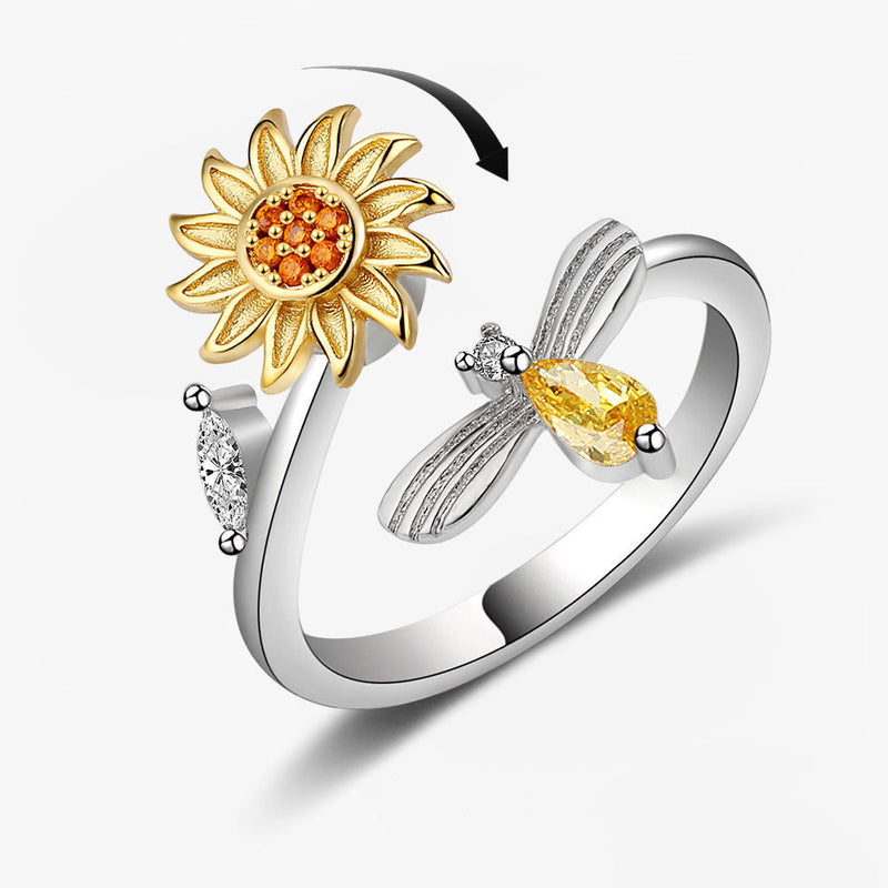 CalmingBloom™ | Sonnenblume rotierender Anti-Angst-Ring