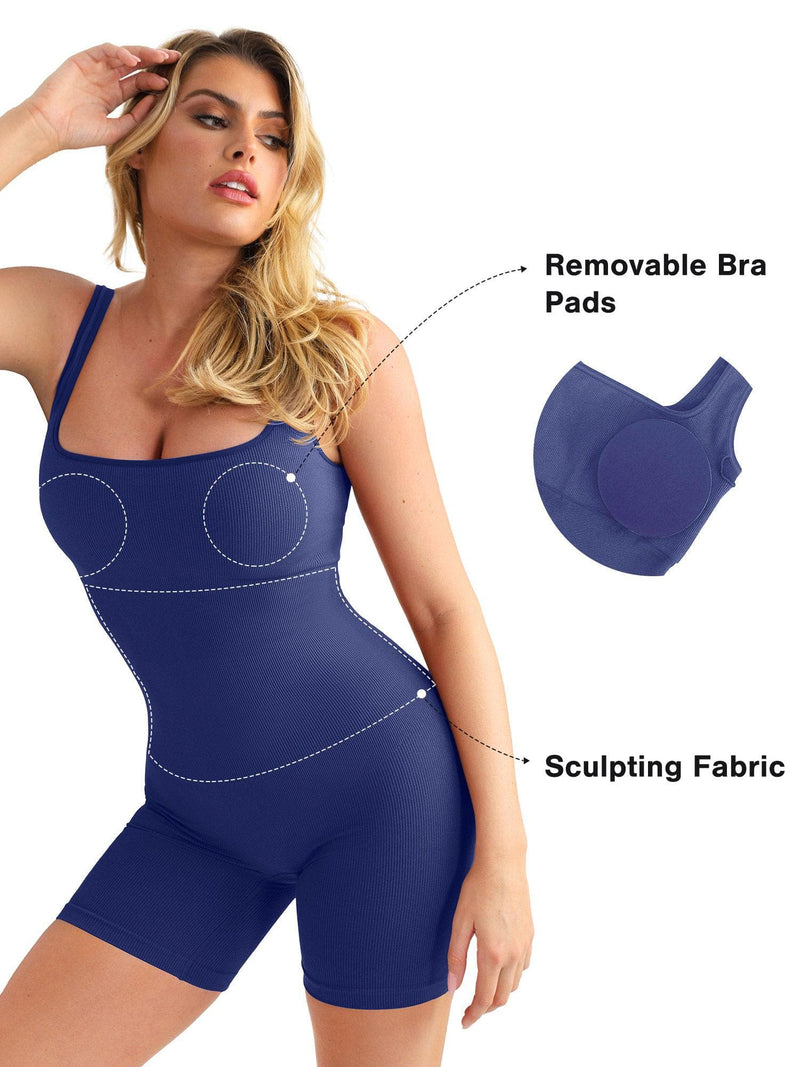 50% RABATT TEMPORÄR | SculptFit™ | Nahtloser Shapewear Sport-Jumpsuit