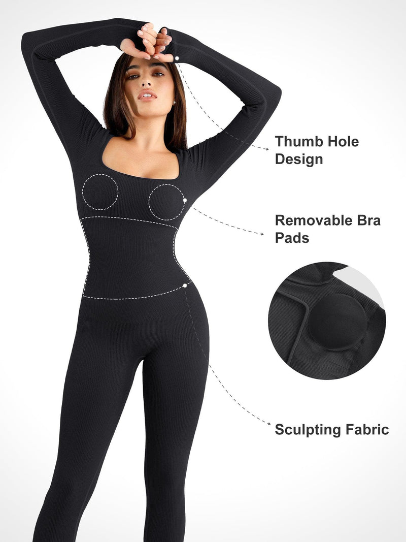 50% RABATT TEMPORÄR | SculptFit™ | Nahtloser Shapewear Sport-Jumpsuit