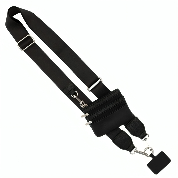 ZipStrap™ | Multifunktionaler Handy-Gurt mit Reißverschlusstasche