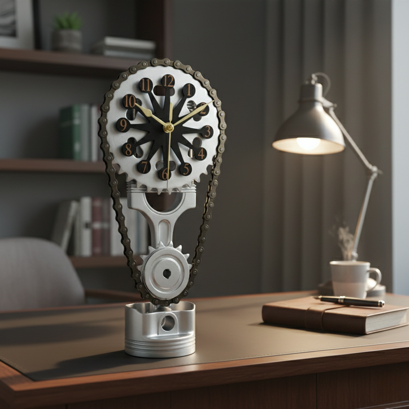 50% RABATT TEMPORÄR | TimeForge™ | Drehende Metall-Zahnraduhr