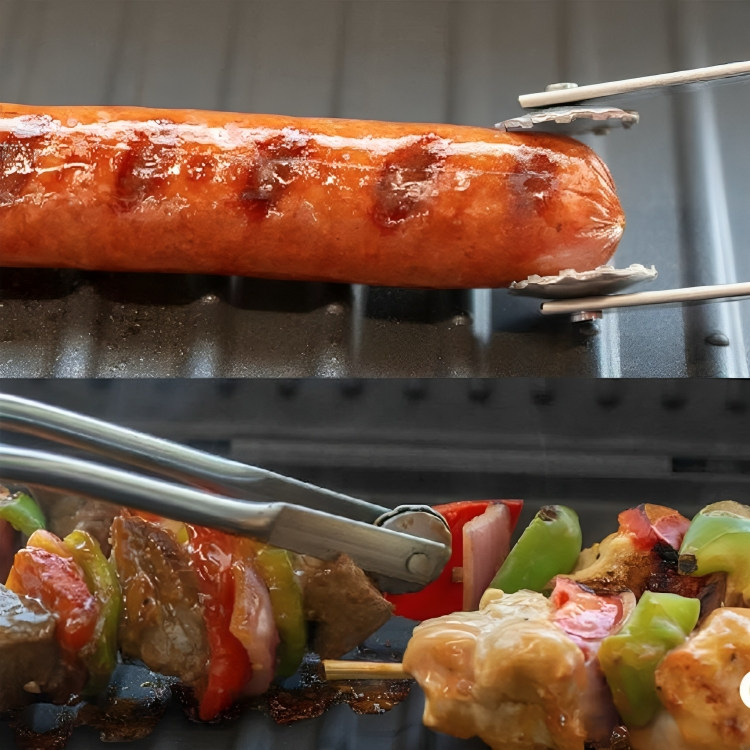 SizzleFlip™ | BBQ Saucisse Drehzange